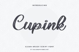 Cupink Demo Font