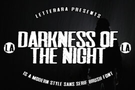 Darkness of the night Font