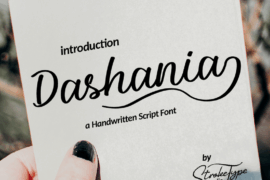 Dashania-free Font