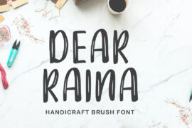 DEAR RAINA Font