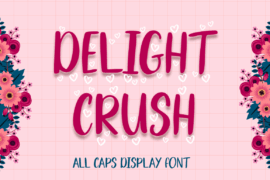 Delight Crush – Personal Use Font