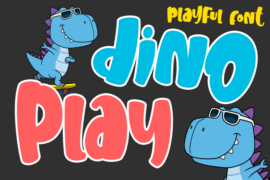 DinoPlay – personal use Font
