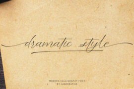 dramatic style – Personal Use Font