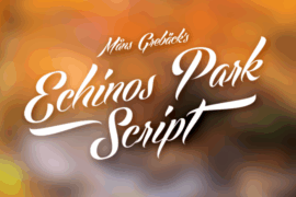Echinos Park Script PERSONAL USE ONLY Font