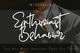 Enthusiast Behavior Font Family