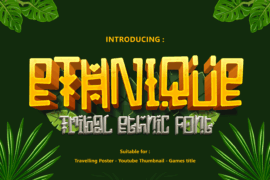 ETHNIQUE Font