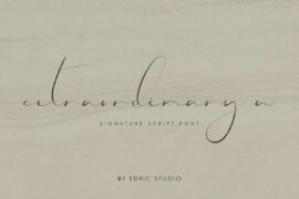 Extraordinary U Demo Font