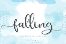 falling free for personal use Font