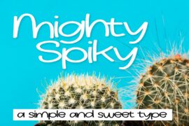 FBMightySpiky Font