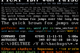 Flexi IBM VGA False Font Family