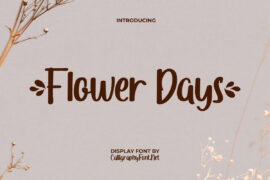 Flower Days Demo Font