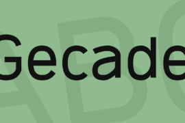 Gecade Font Family