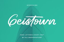 Geistown Demo Font