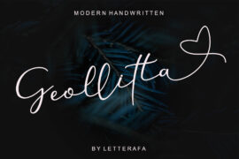 Geollitta – Personal Use Font