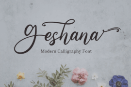 Geshana – Personal Use Font