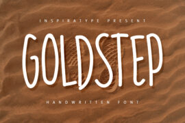 GOLDSTEP FREE Font