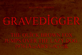 GRAVEDIGGER PERSONAL USE Font