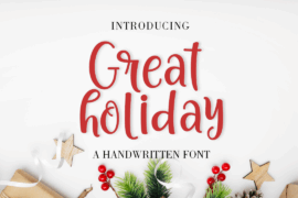 Great holiday Font