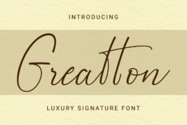 Greatton Demo Font