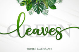 Green Leaves – Personal Use Font