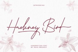 Hackney Bird Demo Font