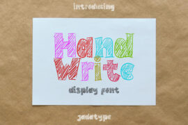 Hand Write Font