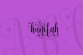 hanifah Font