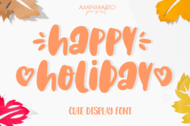 Happy Holiday Font