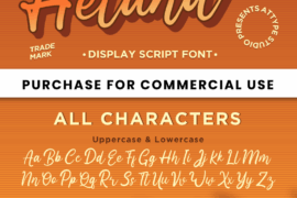 Heland – Personal Use Font