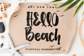 Hello Beach – personal use Font