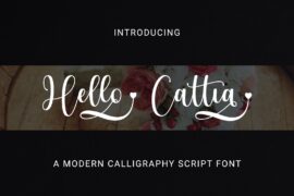 Hello Cattia Demo Font