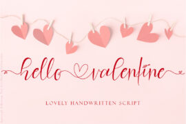hello valentine Font