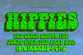 HIPPIES ITALIC PERSONAL Font Family