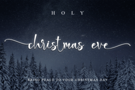 holi christmas eve Font