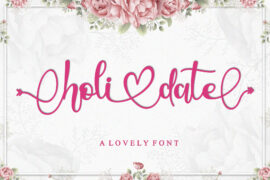 Holidate – Personal Use Font