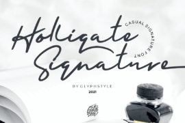 Holligate Signature Demo Font