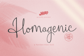 Homogenic Font