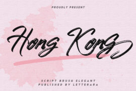 Hong Kong Script Brush Font