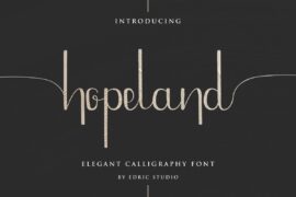 HopeLand Demo Font