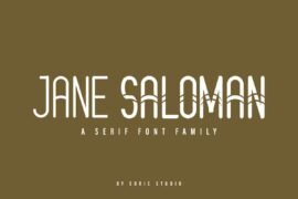 Jane Saloman Demo Font Family