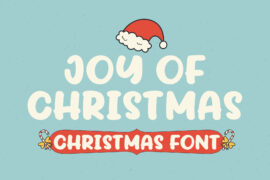 Joy Of Christmas Font
