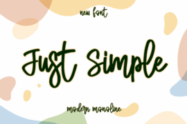 Just Simple – personal use Font