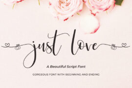 JustlovePersonalUseOnly Font