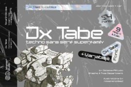 Jx Tabe DEMO Font Family