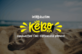 Kebo demo Font
