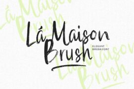 La Maison Brush Demo Version Font