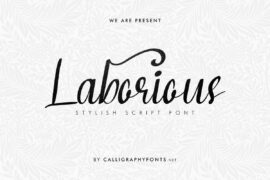 Laborious Demo Font