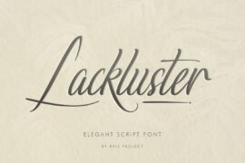 Lackluster Demo Font