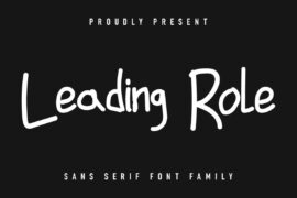 Leading Role Demo Font