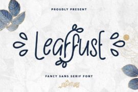 LeaffusE Demo Font